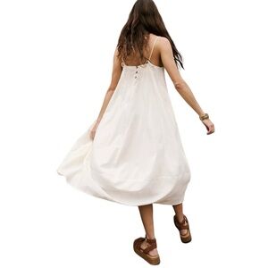 NWT Free People Struttin Midi Dress Ivory XS